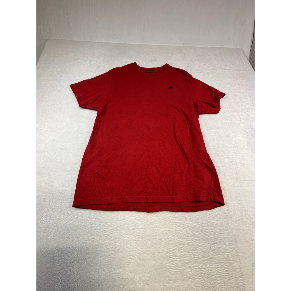 Aeropostale Mens Short Sleeve T-Shirt XL Red Cotton A87 Logo Crew Neck Tee